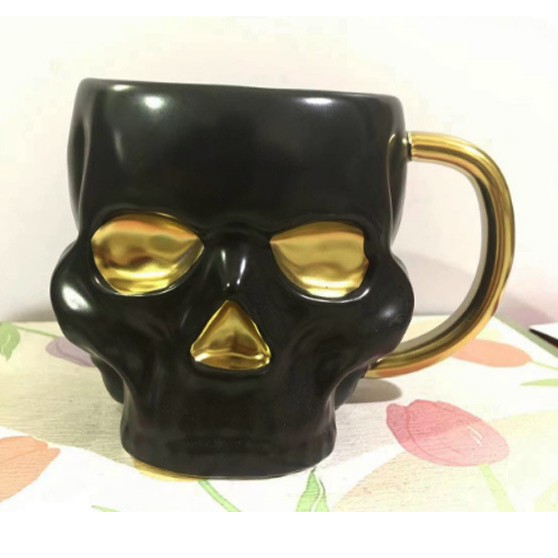 Skull Bar Taza de agua Taza de cerámica Taza de café de oficina Taza de nicho moderna