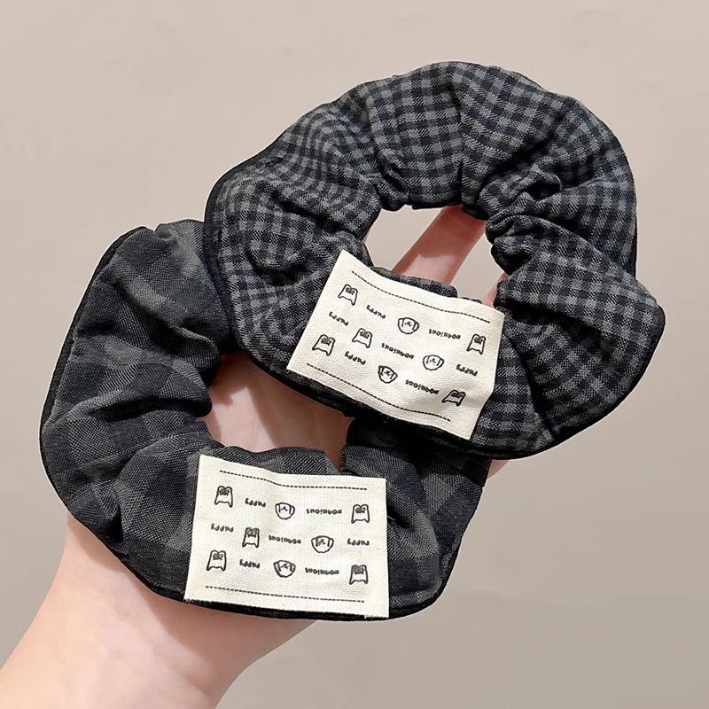 Gray color anillo de cabello para mujeres 2025 nuevo estilo de alta calidad anillo de cabello estricado medio atado de cabello corda de goma adornos para el cabello