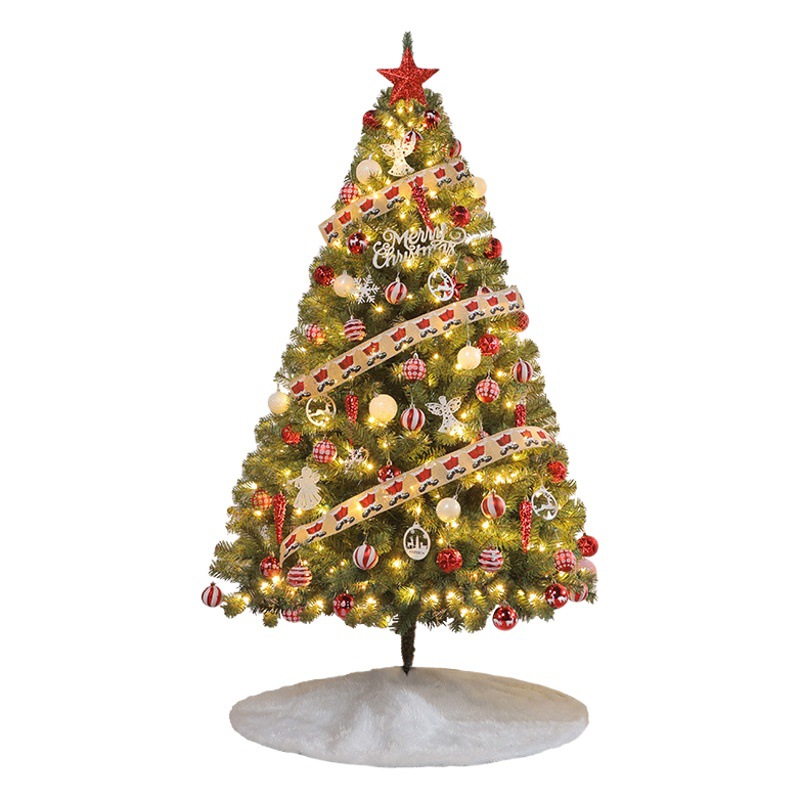 Árbol de Navidad al por mayor en stock con luces DIY, pieza decorativa grande, modelo nuevo 2024, estilo INS de alta gama.