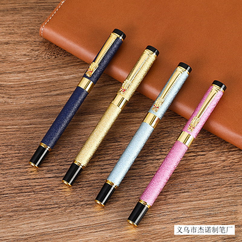 Retro Metal Signature Pen Gift Box Set Business Meeting Advertising Gel Pen Teacher's Day Student Graduation Gift Pen
