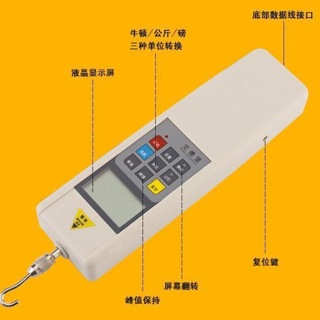 디지털 디스플레이 포인터 유형 푸시 풀 동력계 스프링 힘 측정 긴장 기계 테스터 인장 테스트 기계 테스터 높은 정밀도
