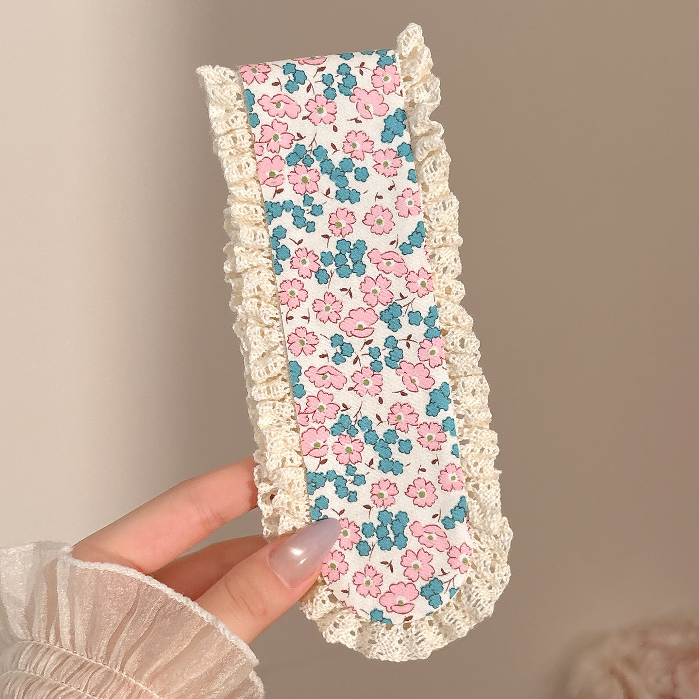 Sen sistema de punto flor fresa velcro para niñas y niños acabado de cabello correa de cabello sensación de alto nivel lavado de la cara brocha de cabello