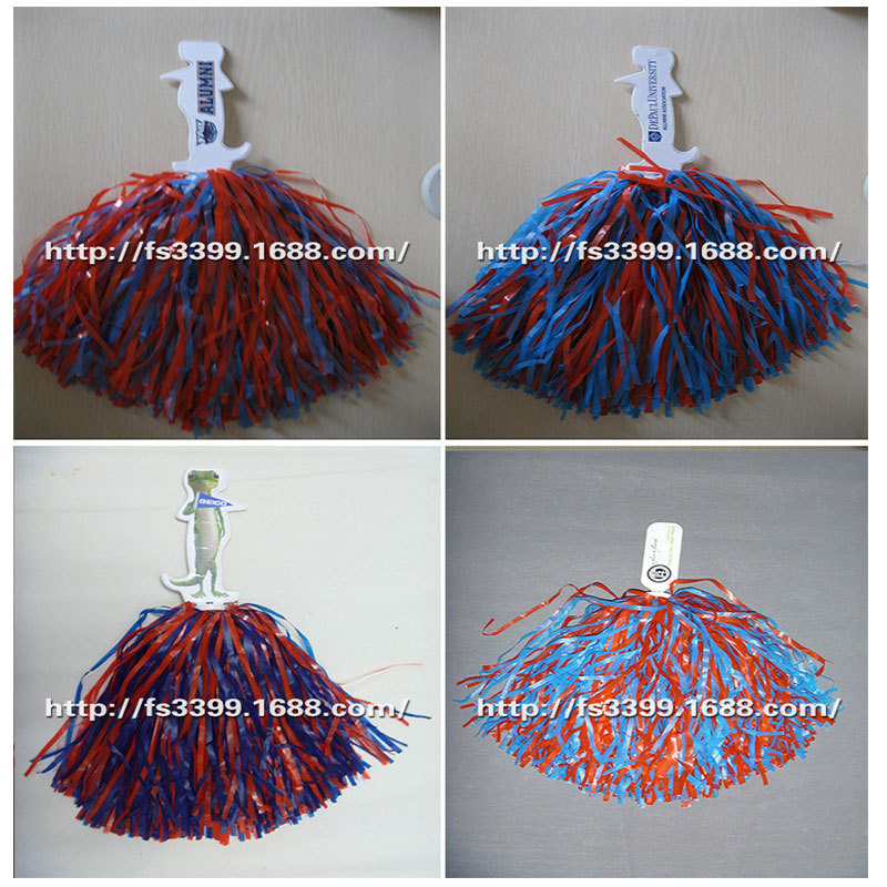 プラスチックのフラットハンドルの応援団の手の花のボールのダンスの応援道具rogo淘|undefined