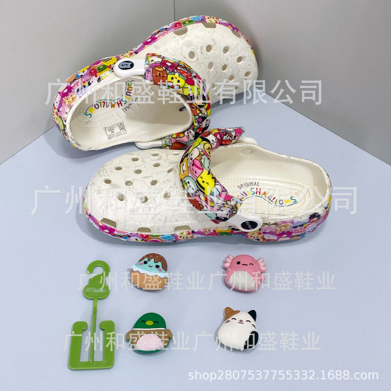Snoopy Third-Generation Cartoon Clogs Non-Slip Slippers Breathable Sandals Closed-Toe Shoes Beach Shoes Lazy Sandals