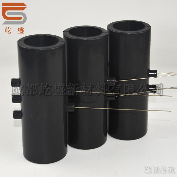 氟胶套 耐高温耐高压耐油导电 内置不锈钢电极FKM异形件护套