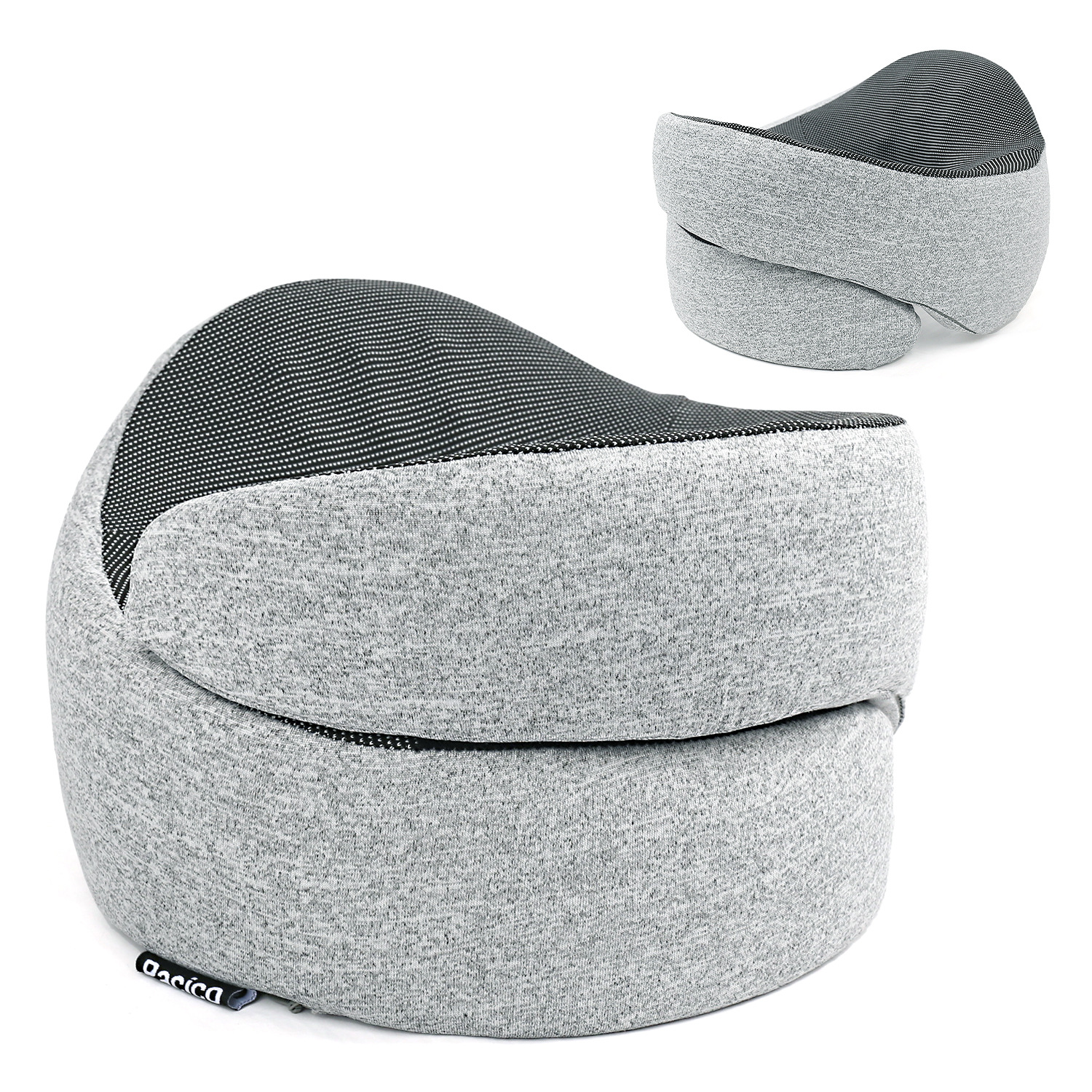 Nuevas almohadas transfronterizas en forma de U protegen la columna cervical almohada en forma de U almohada de memoria de algodón de rebote lento almohada en forma de U portátil fácil de almacenar almohada en forma de U image 3