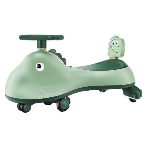 Children's Swivel Car 1-6 Years Old, Unisex Baby Silent Anti-Tip, Parent-Child Companion, New Model Swinging Car with Omni-directional Wheels