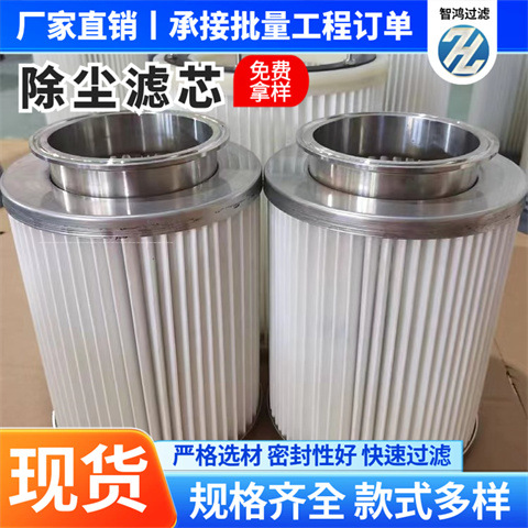 304不锈钢快拆接头滤筒140500除尘滤芯批发卡箍快装式除尘滤芯筒