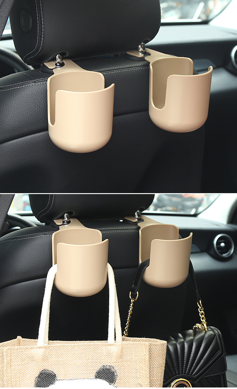 Cross-border car hook seat back car multifunctional hook headrest seat back car water cup holder