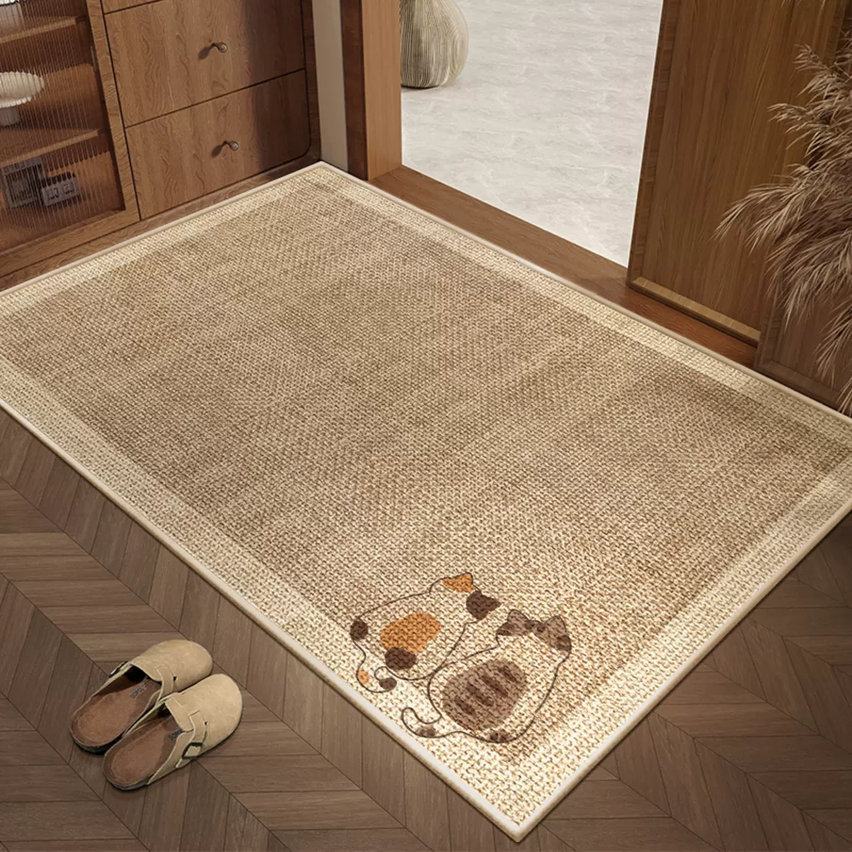 入户门地垫ins风家用进门口耐脏地垫高级感玄关防滑垫子门外地毯