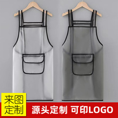 家庭用透明tpuエプロン防水防油カスタマイズ可能ロゴ広告エプロン新型対外貿易供給卸売り
