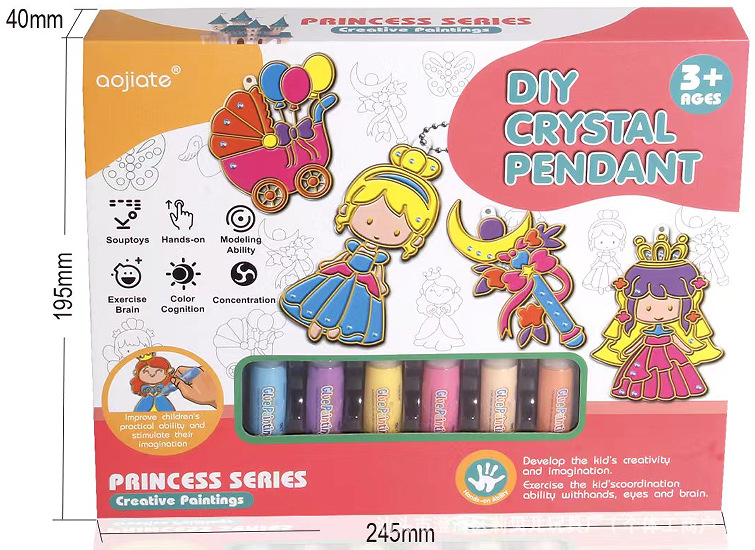 Colgante de Pintura de Gel DIY Plástico Graffiti para Niños image 20