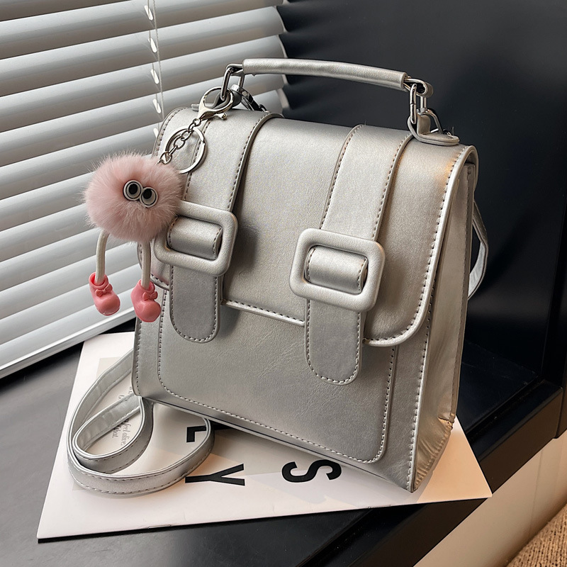 2024 New Women's Backpack Student Handbag Popular Color Contrast Splicing Large Capacity Commuting Outgoing Small Backpack_voghion.com