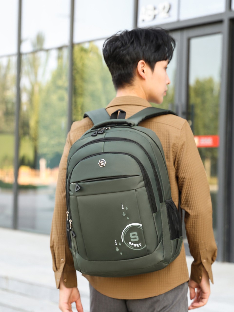 Transfronterizos de gran capacidad de negocios ocio viaje de negocios al aire libre mochila de computadora multifuncional de la escuela secundaria y la escuela secundaria