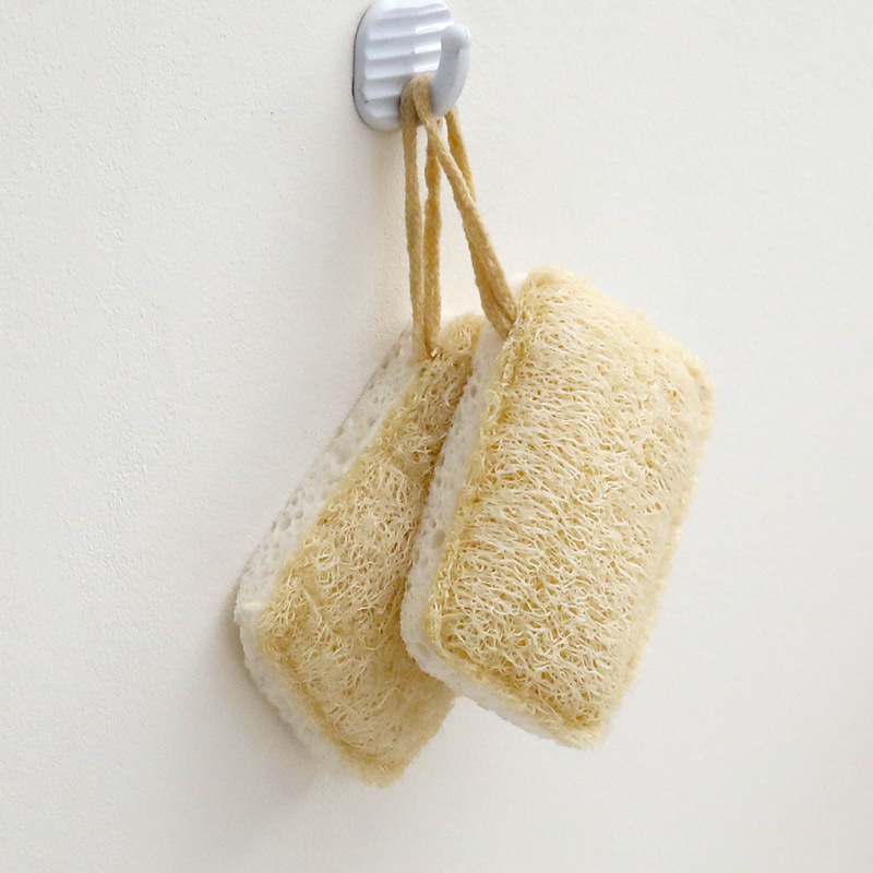 Wood pulp cotton loofah sponge dish cloth kitchen cleaning dish cloth brush pot scouring pad sponge thickened pot brush cloth