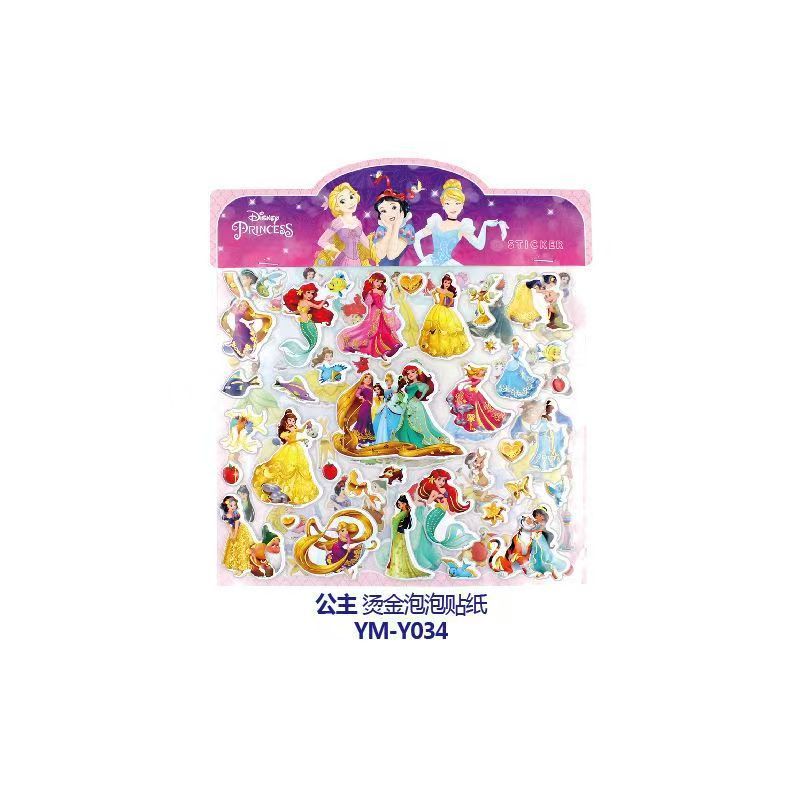 Genuino congelado niños pegatinas Aisha princesa recompensa dibujos animados niña pegatinas 3D burbuja Pegatinas de dibujos animados