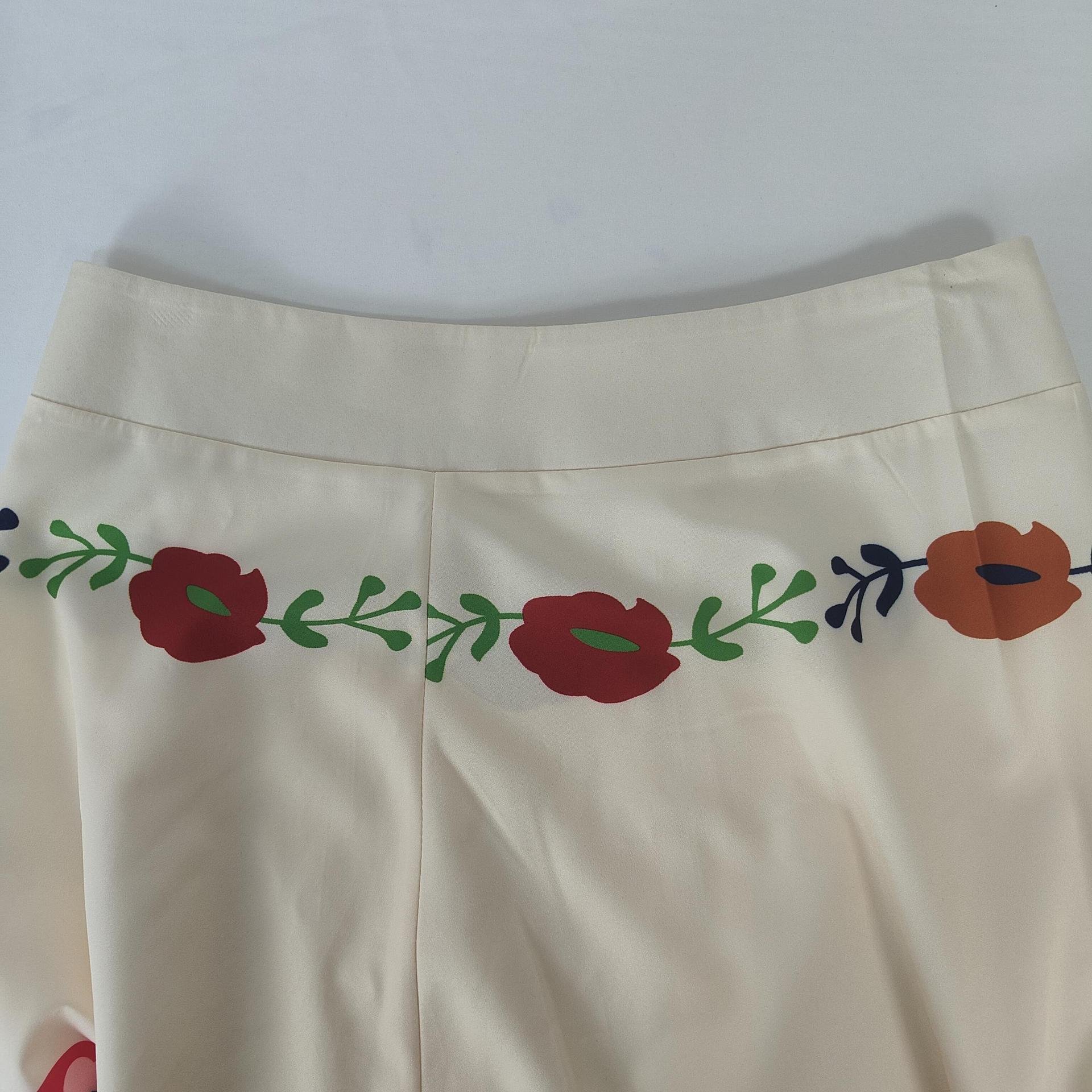 2026 New Spring Women's Clothing European American Cross-Border Fashion Ins Printed Ruffle Top And Skirt Set_ecoleips.com