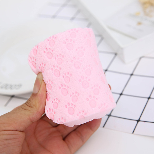 Keli single box baby facial cleansing puff Internet celebrity new skin rejuvenating sponge seaweed facial cleansing puff drop shipping