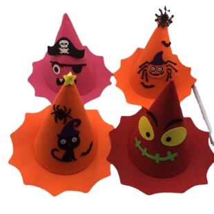 Halloween Hat Pirate Ghost Non Woven Witch Hat Holiday Props Decoration Halloween Headwear Makeup