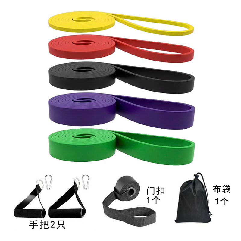 Cinturón de tracción de fitness Yoga Stretch Resistance Belt Draw Up Loop de tracción de peso soporte de color personalizado LOGO
