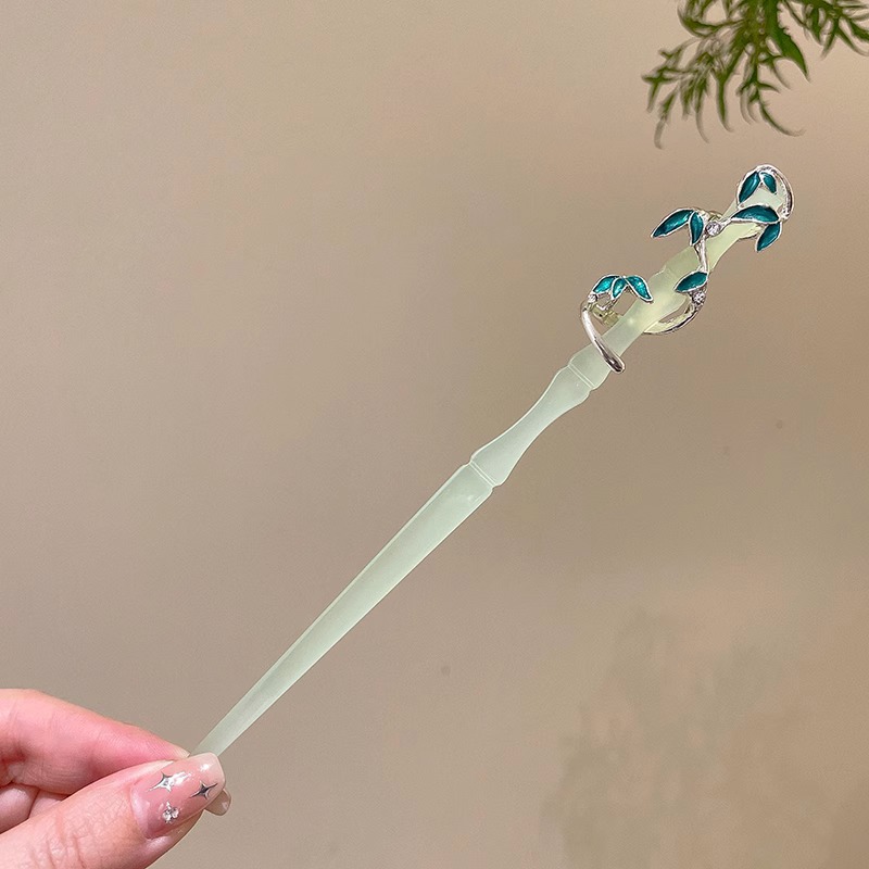 Estilo antiguo chino paso horquilla nuevo estilo chino updo horquilla de alto grado sándalo palillos elegante Hanfu borla tocado