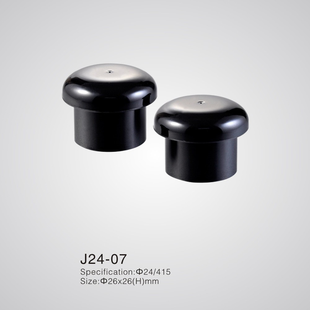 蘑菇形普通塑料盖 24牙光面瓶盖 余姚优质厂家直销