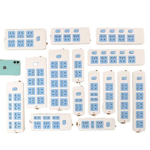 Wireless high-power multi-hole wiring board with switch socket without wire plug-in board 10A plug-in and drag line board