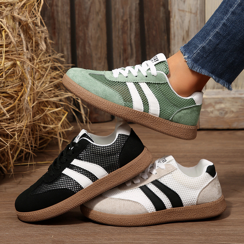 Women's Sneakers 2026 New Autumn Retro Versatile German Training Shoes Flat Breathable Comfortable Fashion Casual Sneakers Women's Sneakers 2026 New Autumn Retro Versatile German Training Shoes Flat Breathable Comfortable Fashion Casual Sneakers