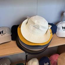 2025春夏日系简约大檐户外纯色渔夫帽男女登山徒步遮阳帽山系