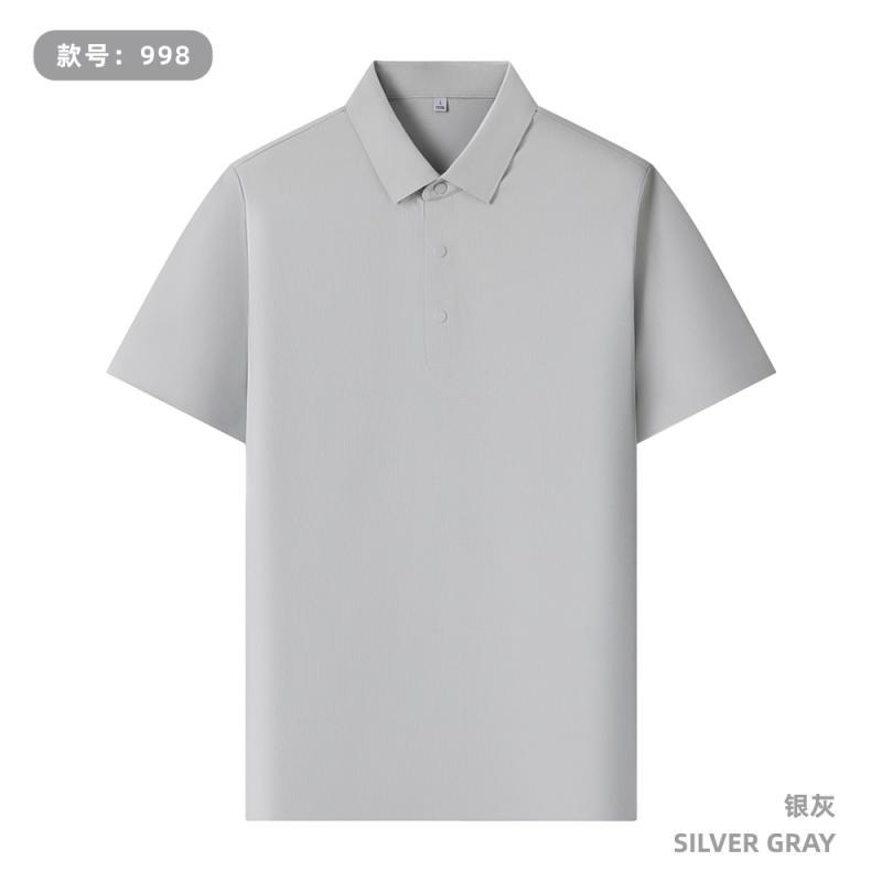 190 gramos de camisa polo sin costuras de Waffle personalizada LOGO uniforme de oficina de empleados impresión de bordado