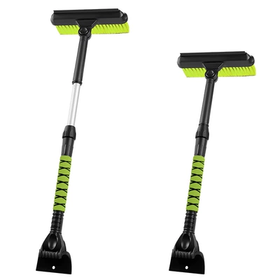 Kempinq və səyahət, multi-function snow removal shovel ice - 3888-telescopic-snow-shovel-green