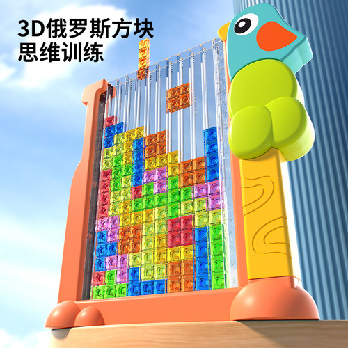 Woodpecker Tetris building block toy 3D three-dimensional puzzle early education children's educational Jenga toy wholesale