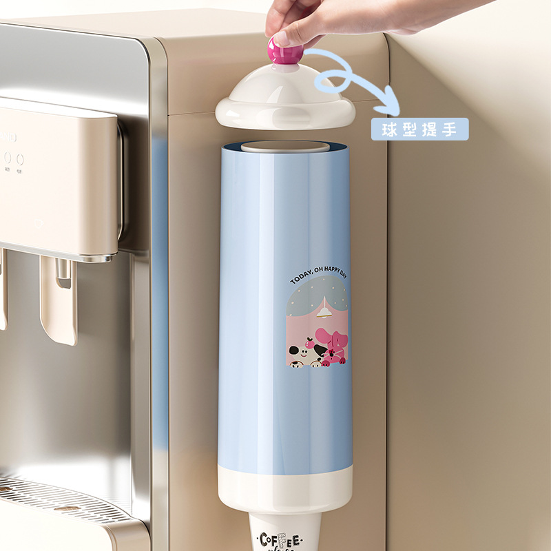 家庭用ウォーターディスペンサーカップホルダー壁掛け大容量防塵紙カップホルダーパンチフリードーパミン使い捨てカップホルダー