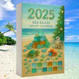 创意热销新款Sea Glass Tree Advent Calendar海洋亚克力挂件套装