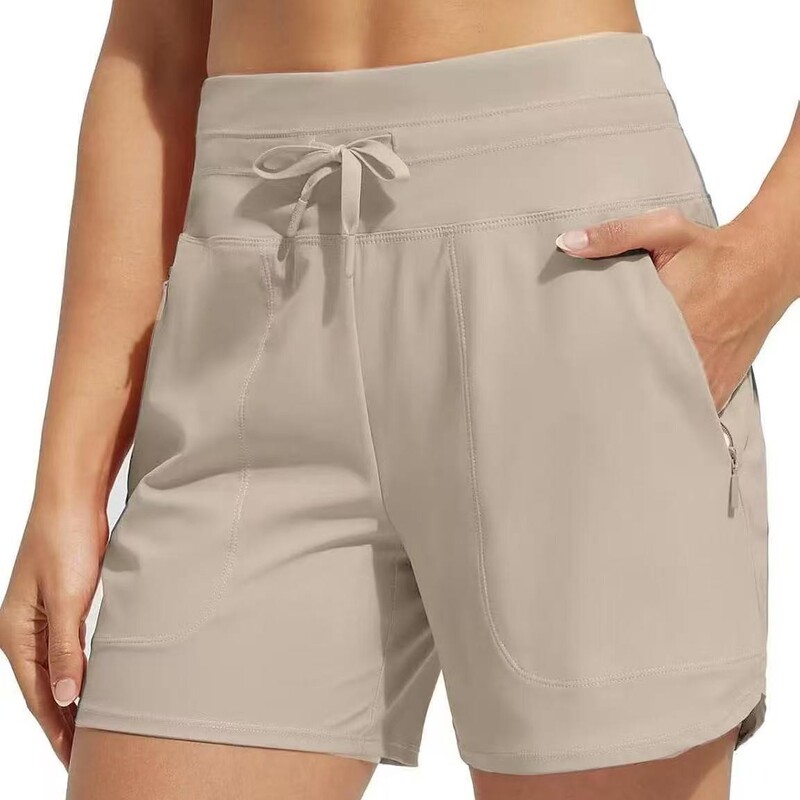 2025 Amazon European and American Shorts Women's High Waist Yoga Shorts Loose Casual Sports Three-Point Pants 2025 Amazon European and American Shorts Women's High Waist Yoga Shorts Loose Casual Sports Three-Point Pants