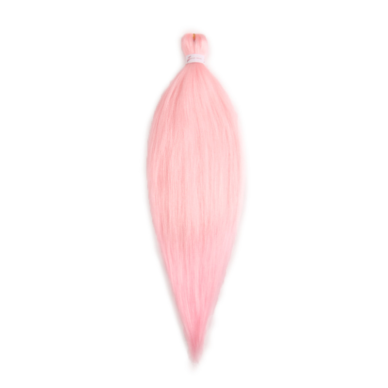 EZ Trenza PVC ignífugo a baja temperatura fibra multicolor flojo gran ganchillo de trenza fábrica de cabello recto un cabello