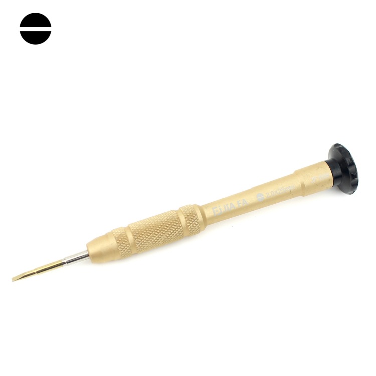 JIAFA JF-609-2.0 Una palabra 2.0 x 25mm herramienta de reparación de destornillador (color: oro)