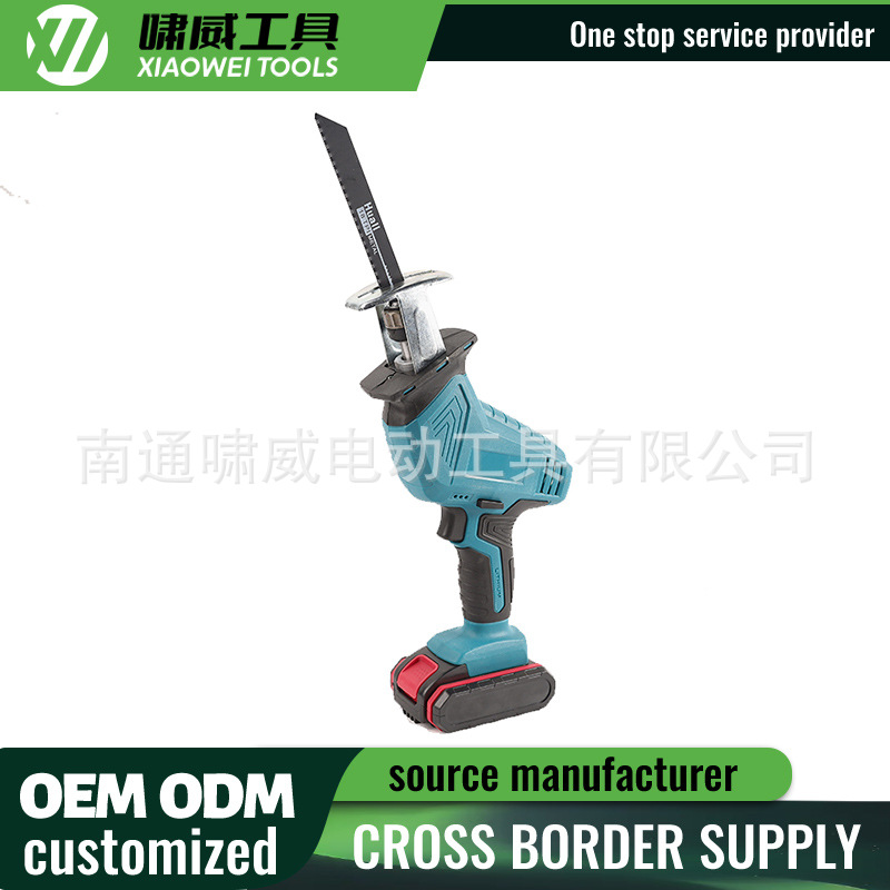 跨境无刷锂电马刀锯钢材管材切割往复据户外手提小型伐木电锯批发