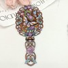 Scenic souvenir zinc alloy peony butterfly handle mirror retro butterfly love flower table mirror vanity mirror wedding gift