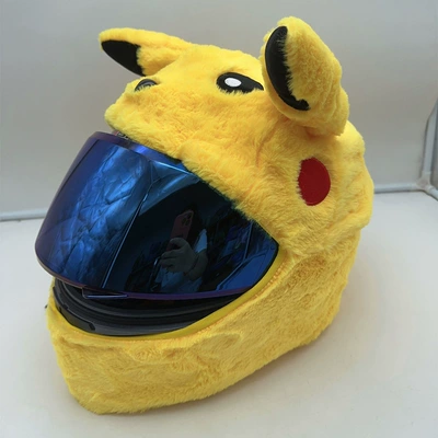 Helmet Cover Full-Face Plush Cartoon: Motosiklet dəbilqələri