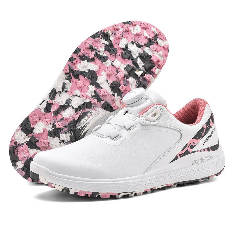 Maldesen Golf Shoes for Men and Women, Rotating Buckle Anti-Slip Outdoor Sports Shoes for Women