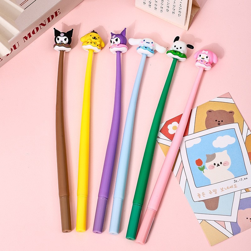 Sanrio 새로운 Sanrio 귀여운 셰이커 젤 펜 소녀 하트 서명 펜 감압 학생 문구 도매