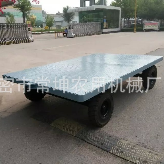 2吨串连小拖车 转运车牵引式 平板拖车厂家供应