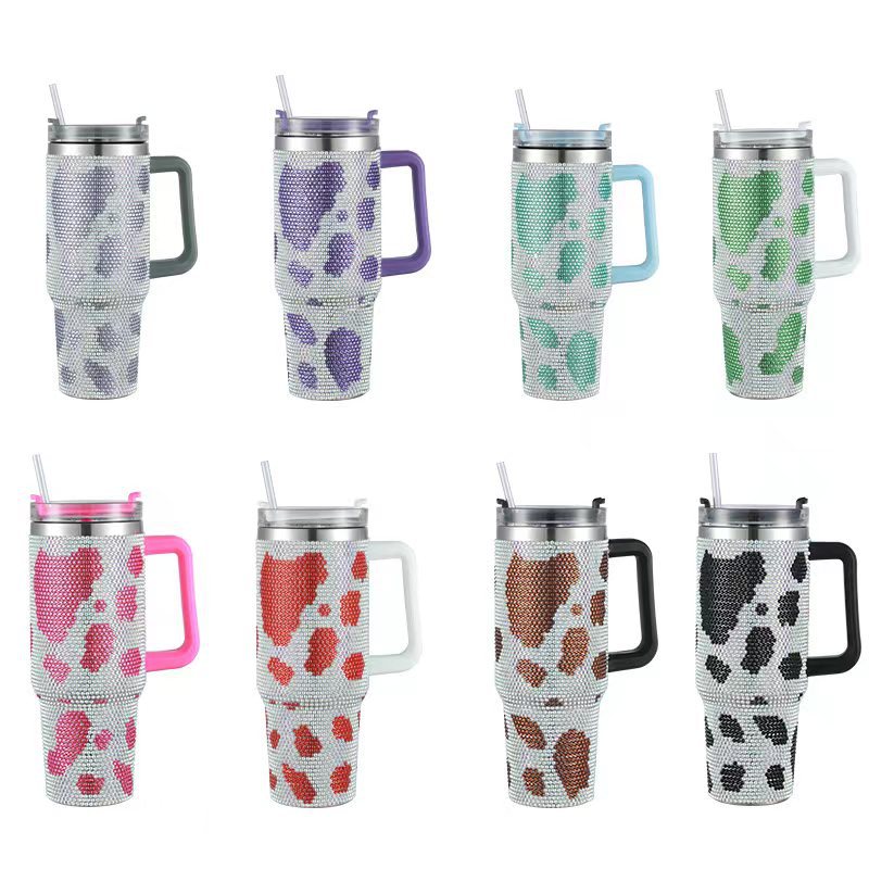 Cruz-frontera dedicado 40oz de acero inoxidable de diamante taza de vacío taza de helado de gran capacidad