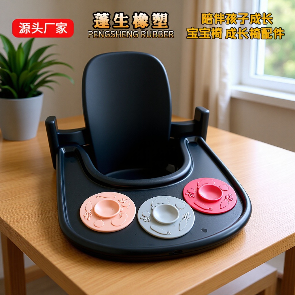 Tableware Suction Cup, Baby Food Bowl Anti-Slip Mat, Silicone Holder, Dining Chair, Mother and Baby Adjustable Design Chair