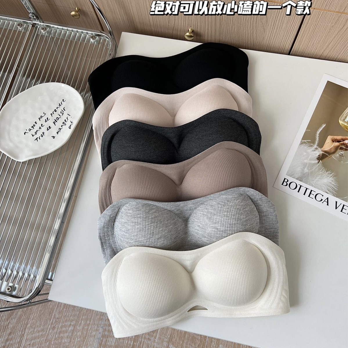 Venta directa de fábrica comercio electrónico transfronterizo Sudeste de Asia Vietnam Tailandia damas sin costuras sujetador de recogida lateral cómodo