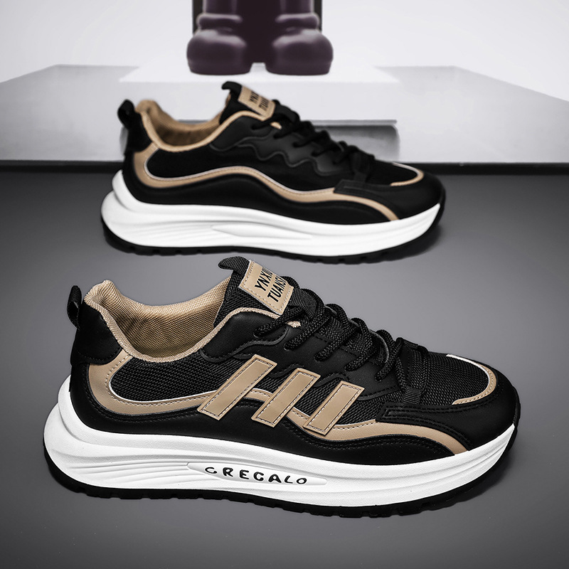Zapatillas deportivas para hombre, novedad primavera 2026, zapatillas de malla transpirable estilo dad shoes, calzado informal moderno para estudiantes.