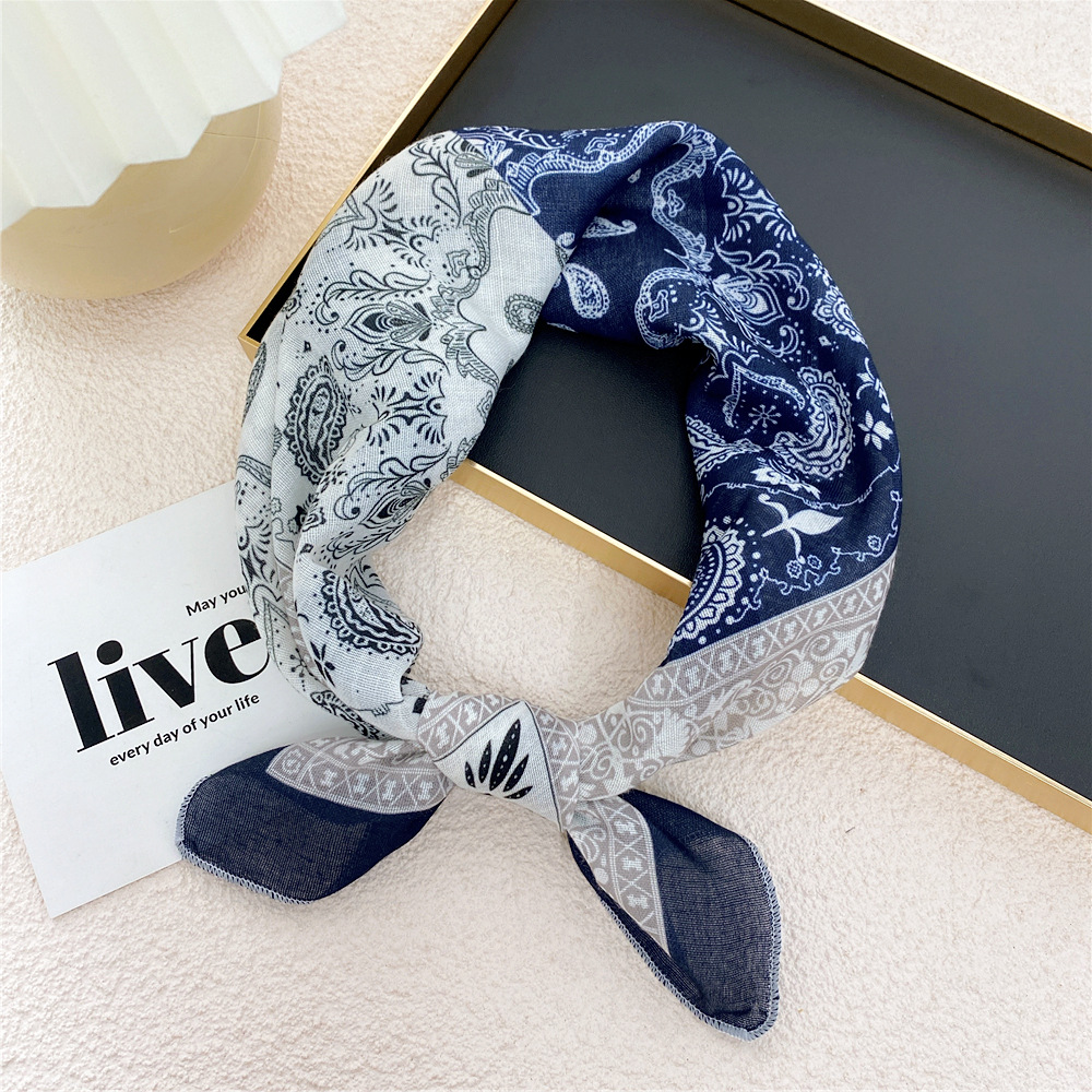 27 코튼 컬러 블록 캐슈 네이비