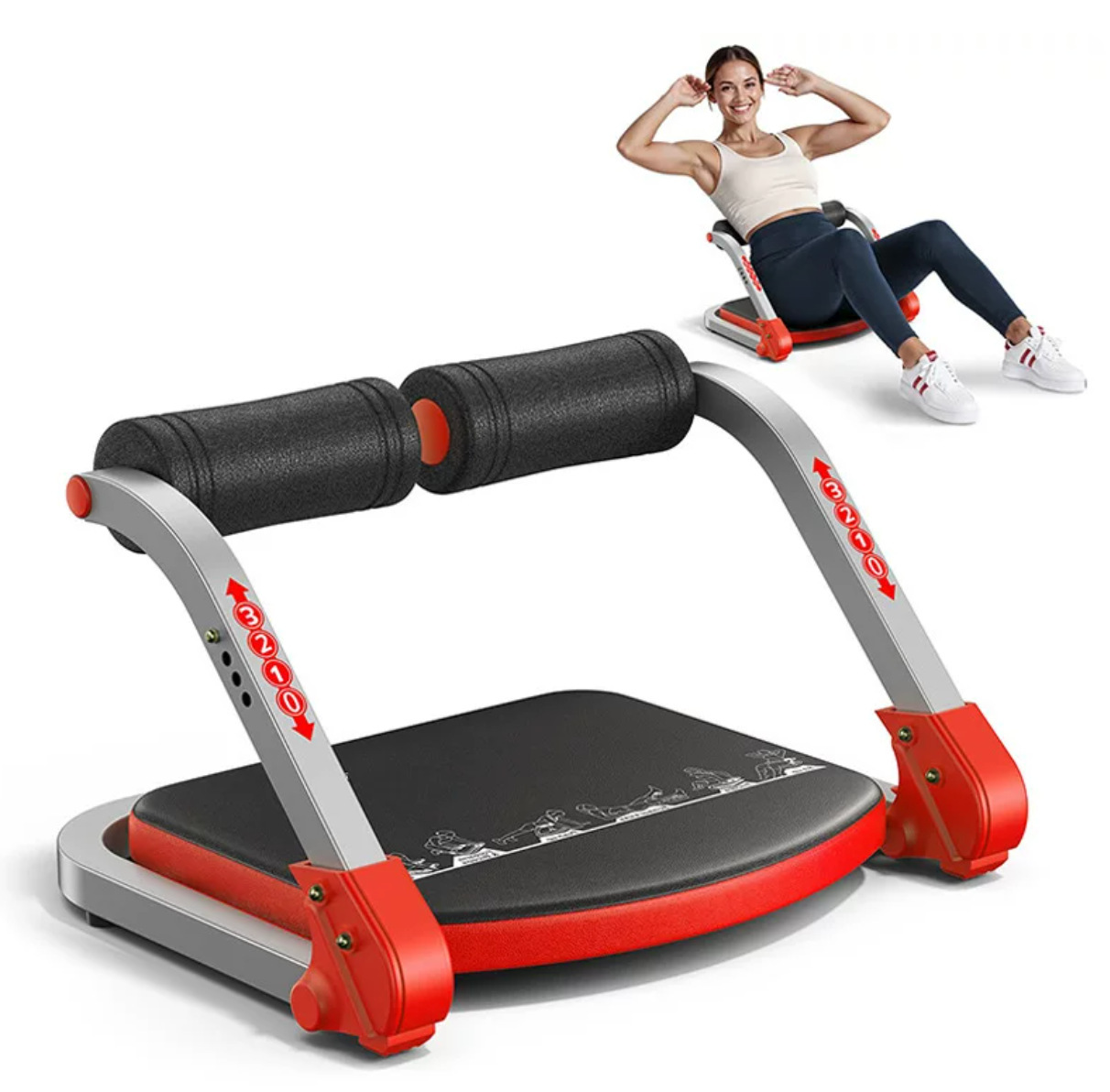 Máquina de ejercicios aeróbicos para el hogar, escaladora, stepper, máquina de subir escaleras, pequeña, de calidad de exportación, cuidadosamente seleccionada, con pasamanos.