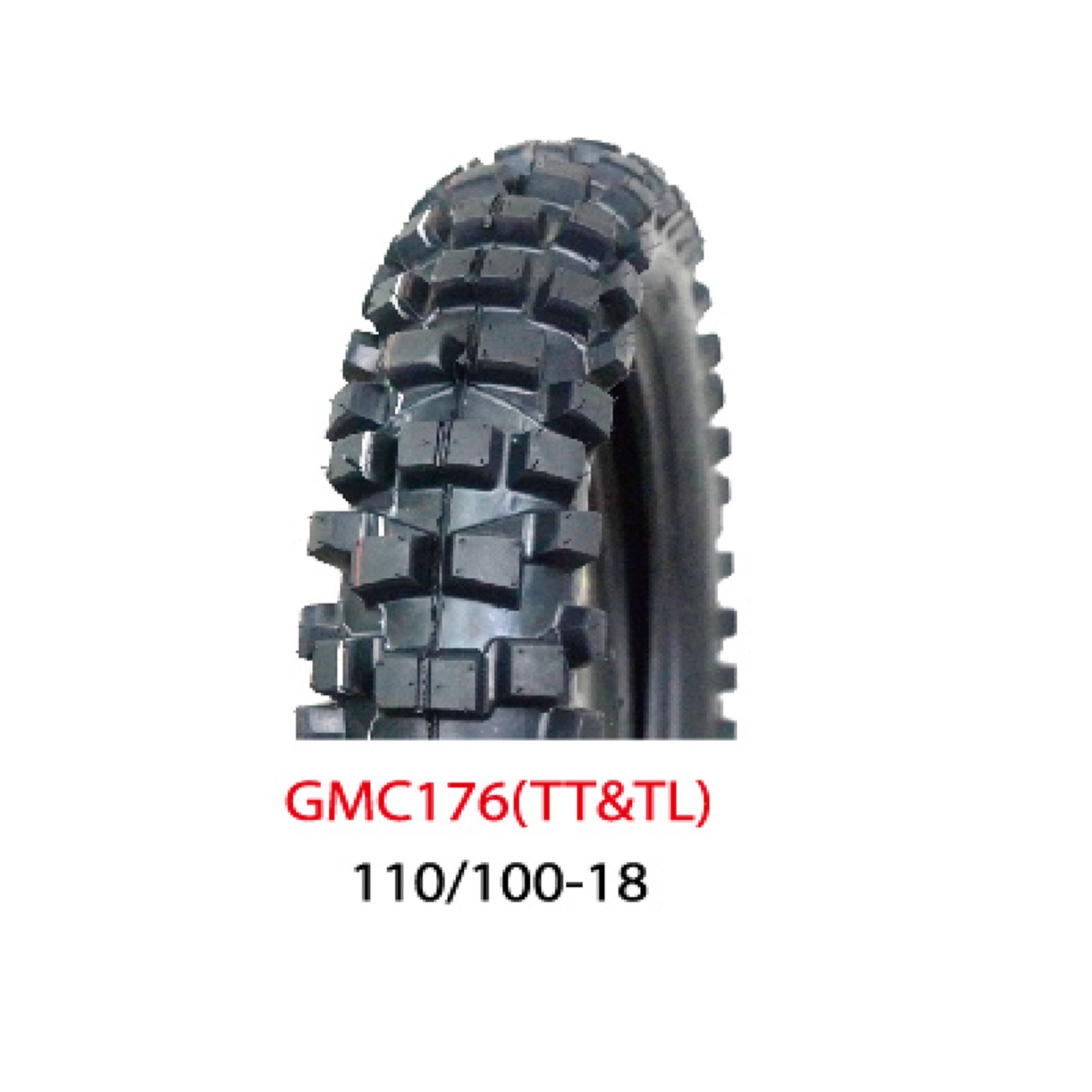 110/100-18摩托车越野轮胎加厚型加重高耐磨高抓地力支持出口单